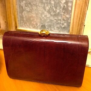 🆕 1980 lizard skin leather purse/clutch&wallet